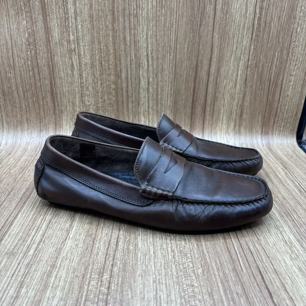 To Boot New York Palo Alto Driving Shoes Loafers~ Dark Brown‎ Calfskin~Men’s 9